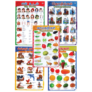 POSTER BAHASA TAMIL/ENGLISH (10 PCS) - ITS Educational Supplies