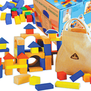 EDUCATIONAL WOODEN BRICK (100 PCS) - ITS Educational Supplies