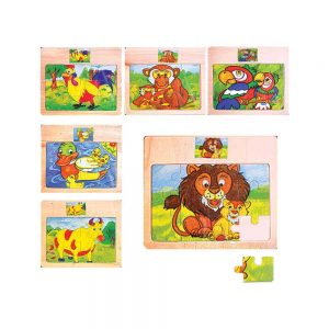 EDUCATIONAL WOODEN PUZZLES (SET OF 6) - ITS Educational Supplies