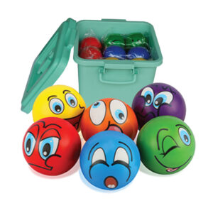 pu smiley colours balls (24 units)
