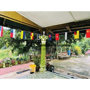 bendera malaysia jenis gantung berderat (15 keping)