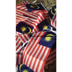 bendera malaysia jenis gantung berderat (15 keping)