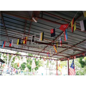 bendera malaysia jenis gantung berderat (15 keping)