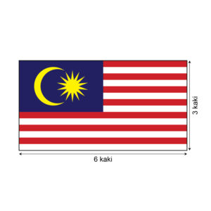 bendera malaysia 3 x 6 ft