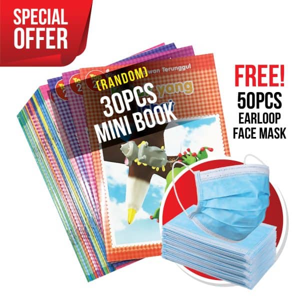 【covid 19 promo】kamus besar bergambar (set of 4) + free 3 box (50pcs x 3) face mask