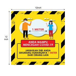 prevent covid 19 together practice social distancing (set of 10)