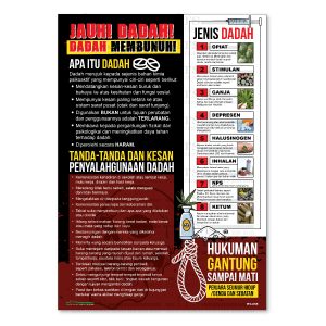 poster info bahaya dadah (1 unit)