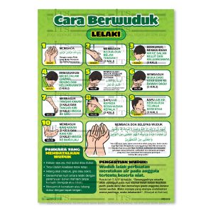 poster cara berwuduk (lelaki) (1 unit)