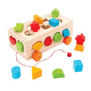 wooden house blok geometri