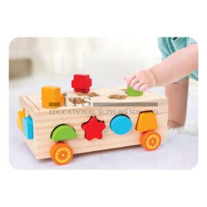 wooden house blok geometri