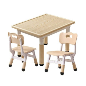 rectangle adjustable table and chair (1 set)