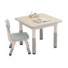 square adjustable table and chair (1 set)