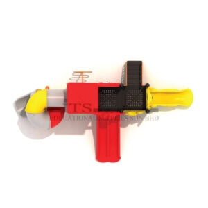 triple slide with climbing ladder