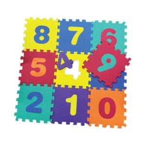 puzzle number foam mat