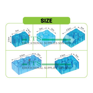 transparent building blocks (46pcs)