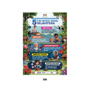 poster 5 ciri murid insan sejahtera (bm/bc) bm