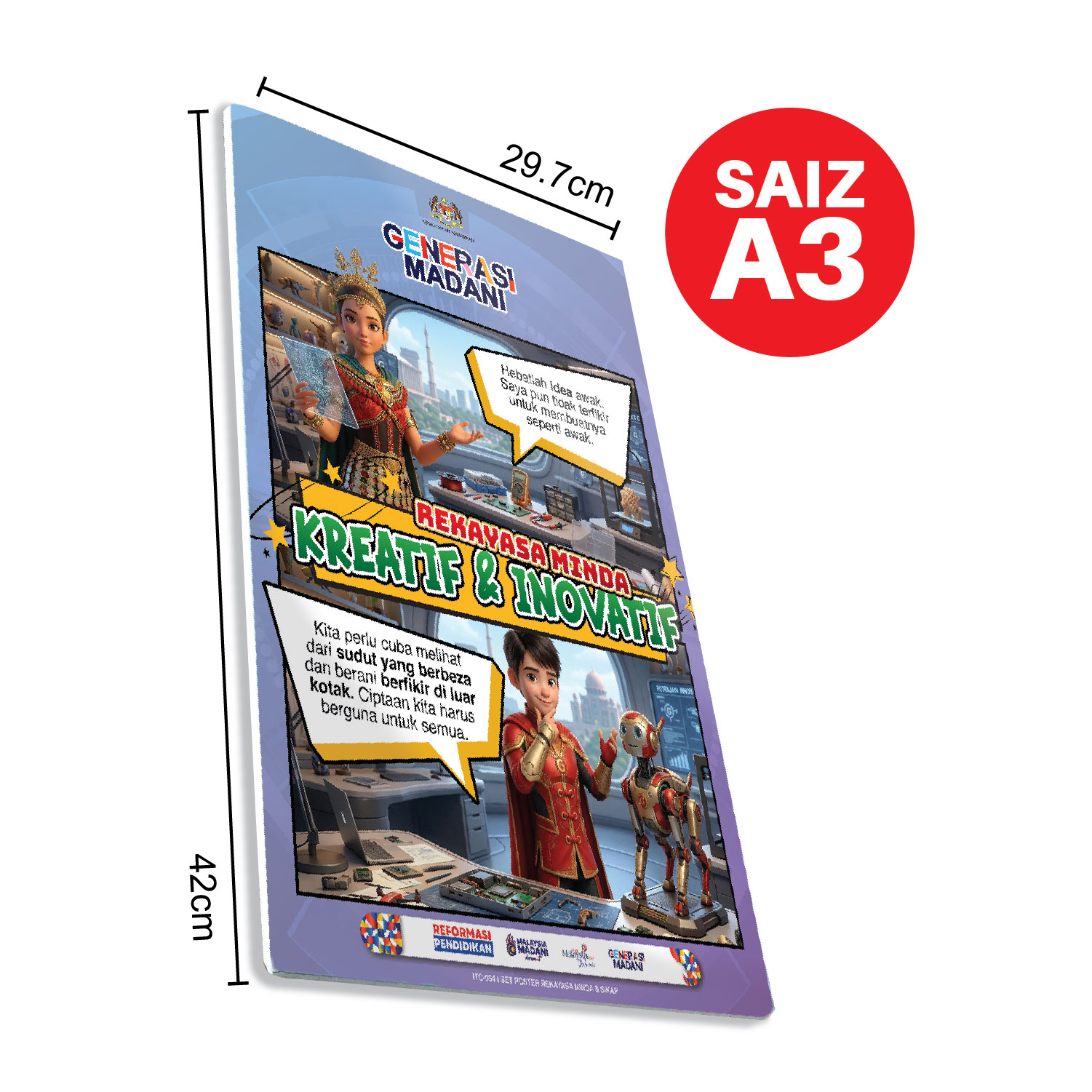 set poster rekayasa minda dan sikap (set of 6)